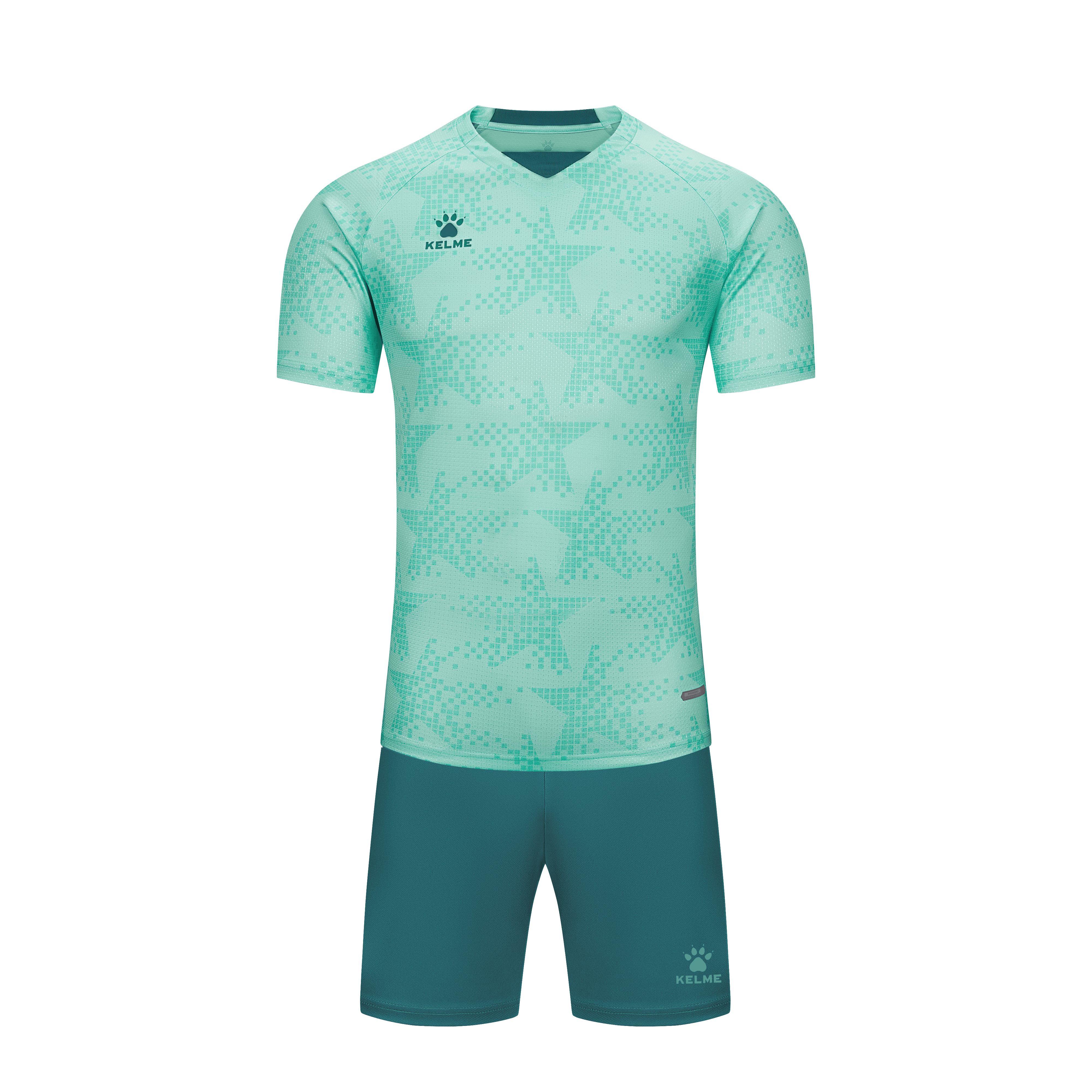 Short Sleeve Football Set (Adults) - Light Turquoise