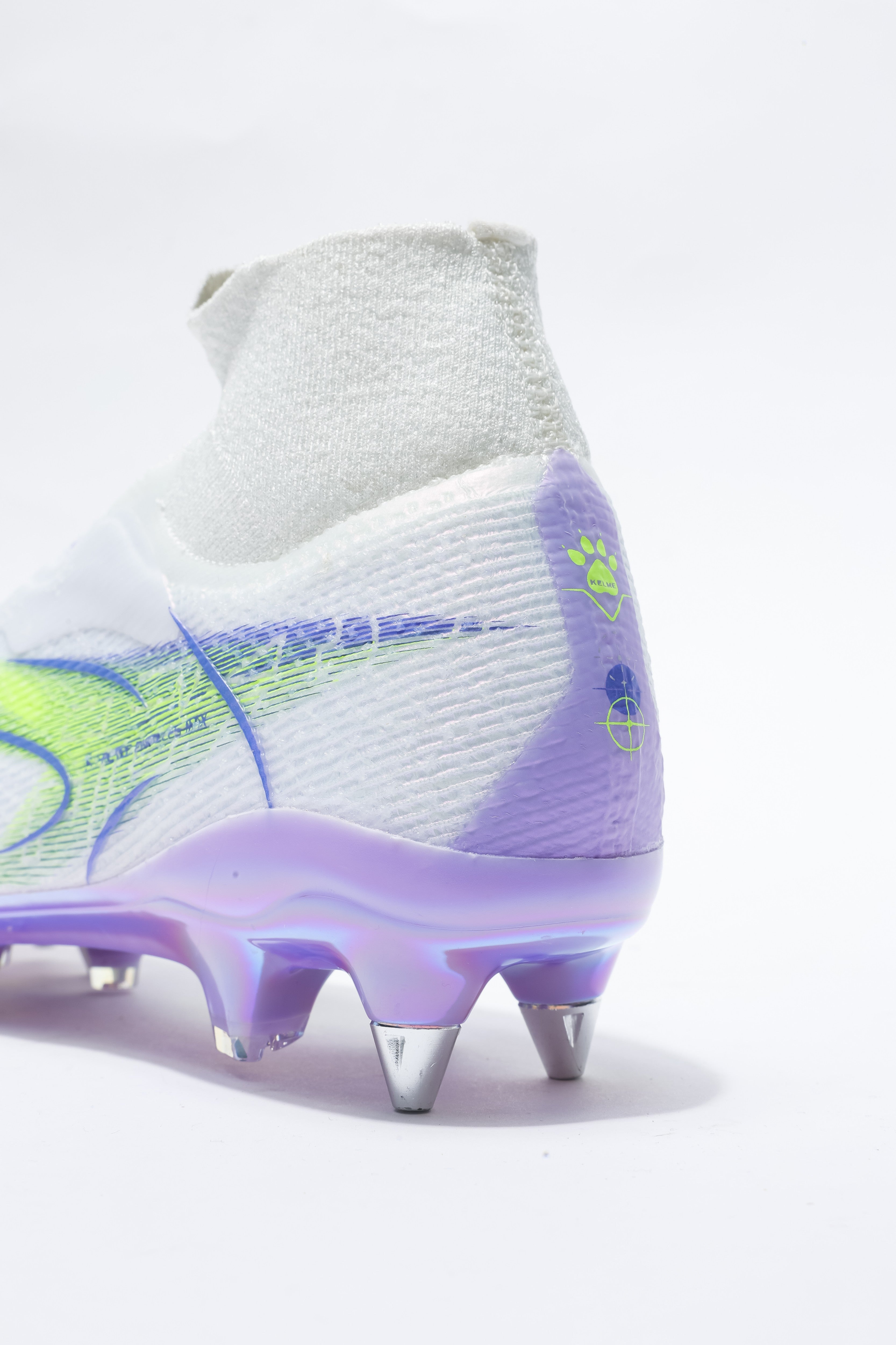 Men Football Shoes - Soft Ground (SG) 1 - White/Purple