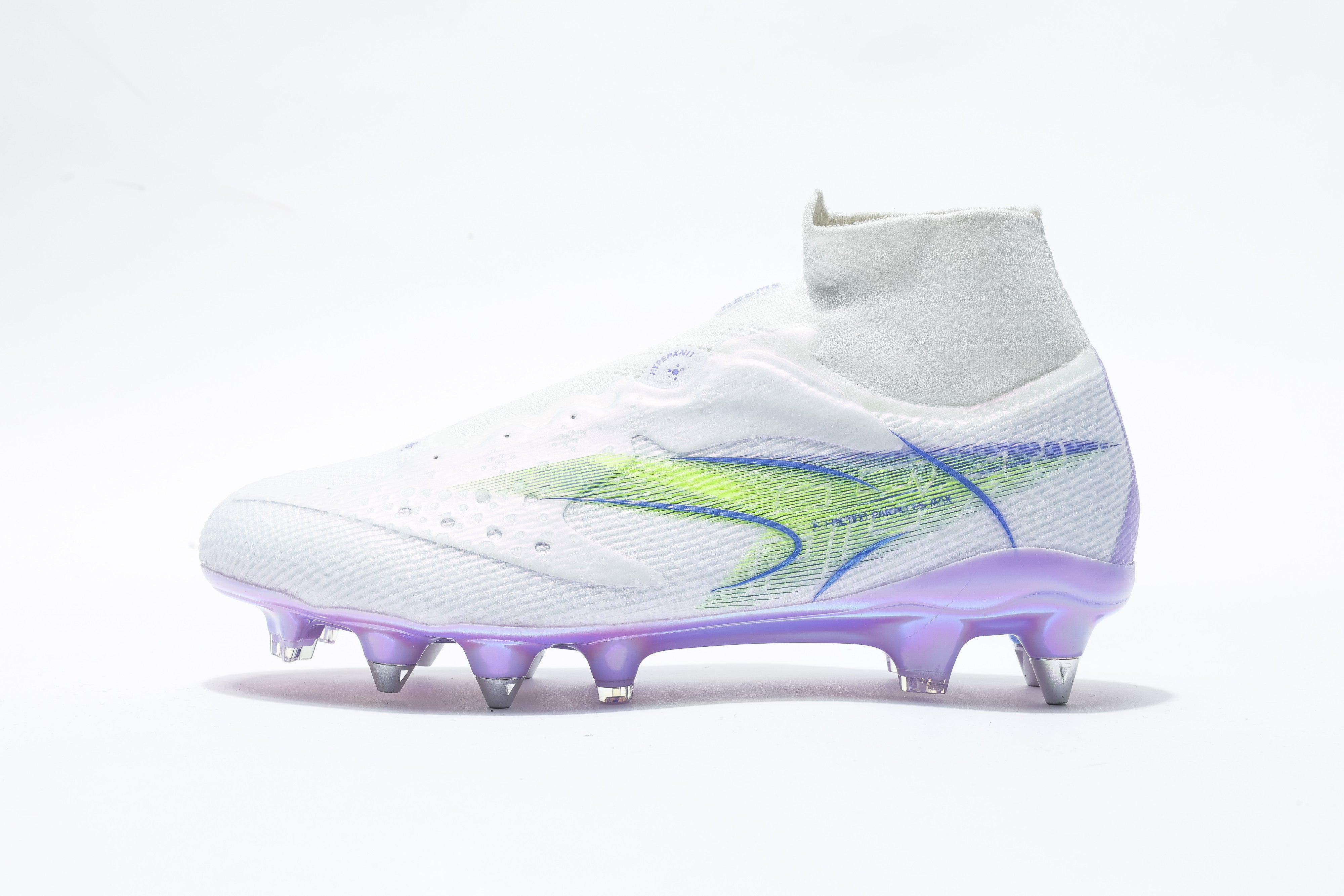 Men Football Shoes - Soft Ground (SG) 1 - White/Purple