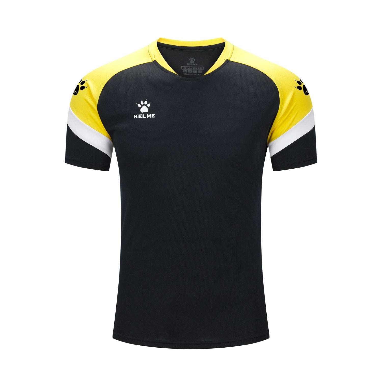 Short Sleeve Football Shirt (Adults) - Black/Yellow
