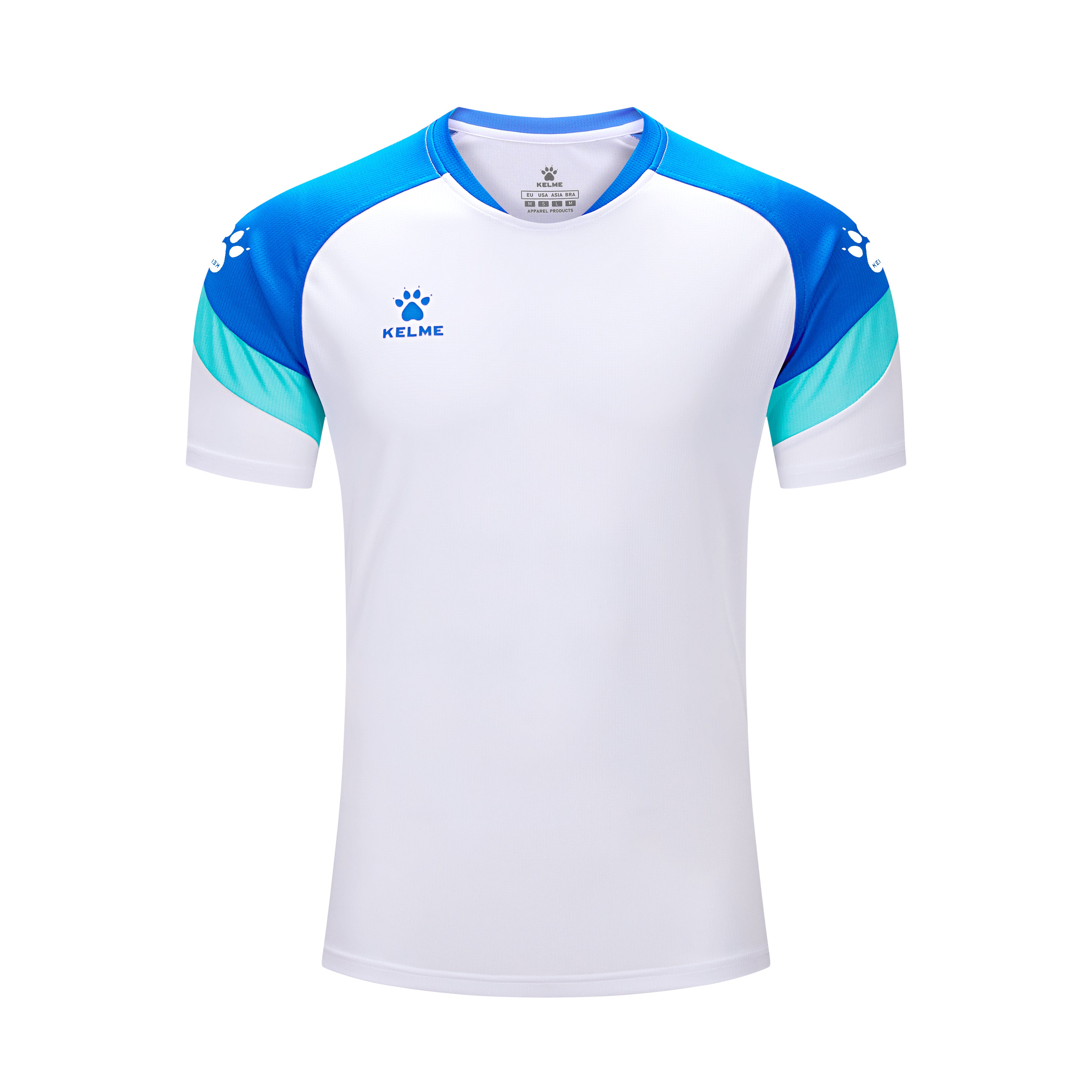 Short Sleeve Football Shirt (Adults) 2 - Sky Blue/White