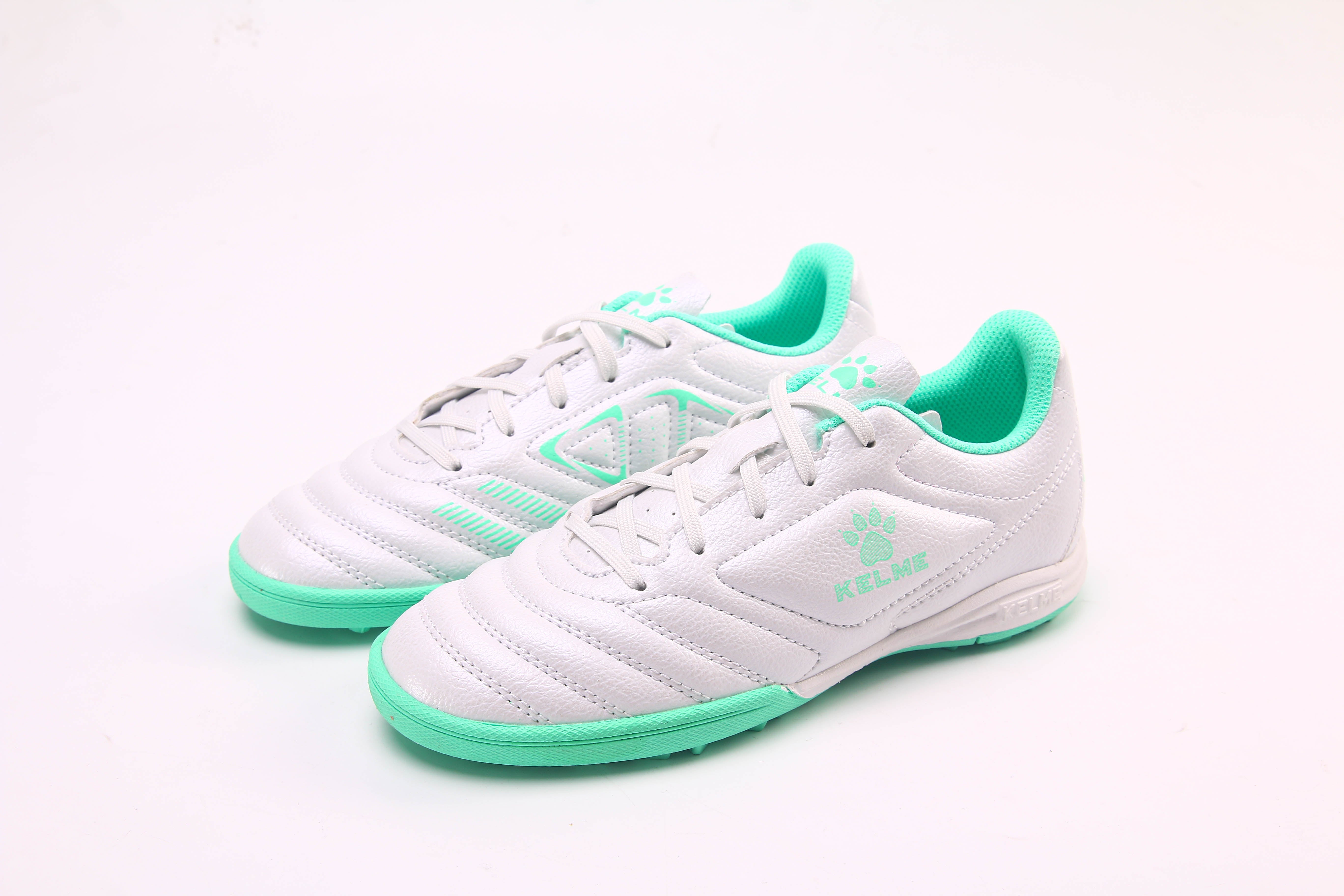 Men Football Shoes - Turf (TF) - White/Fresh Green