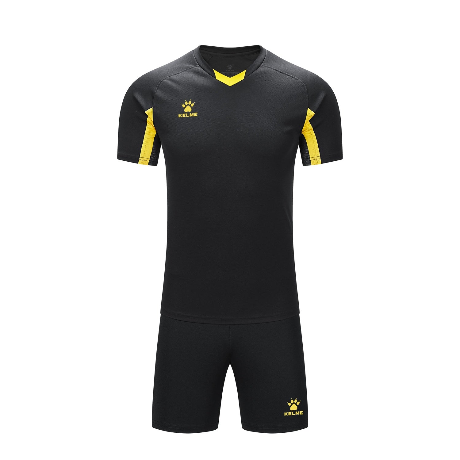 Short Sleeve Football Set (Adults) - Black/Yellow