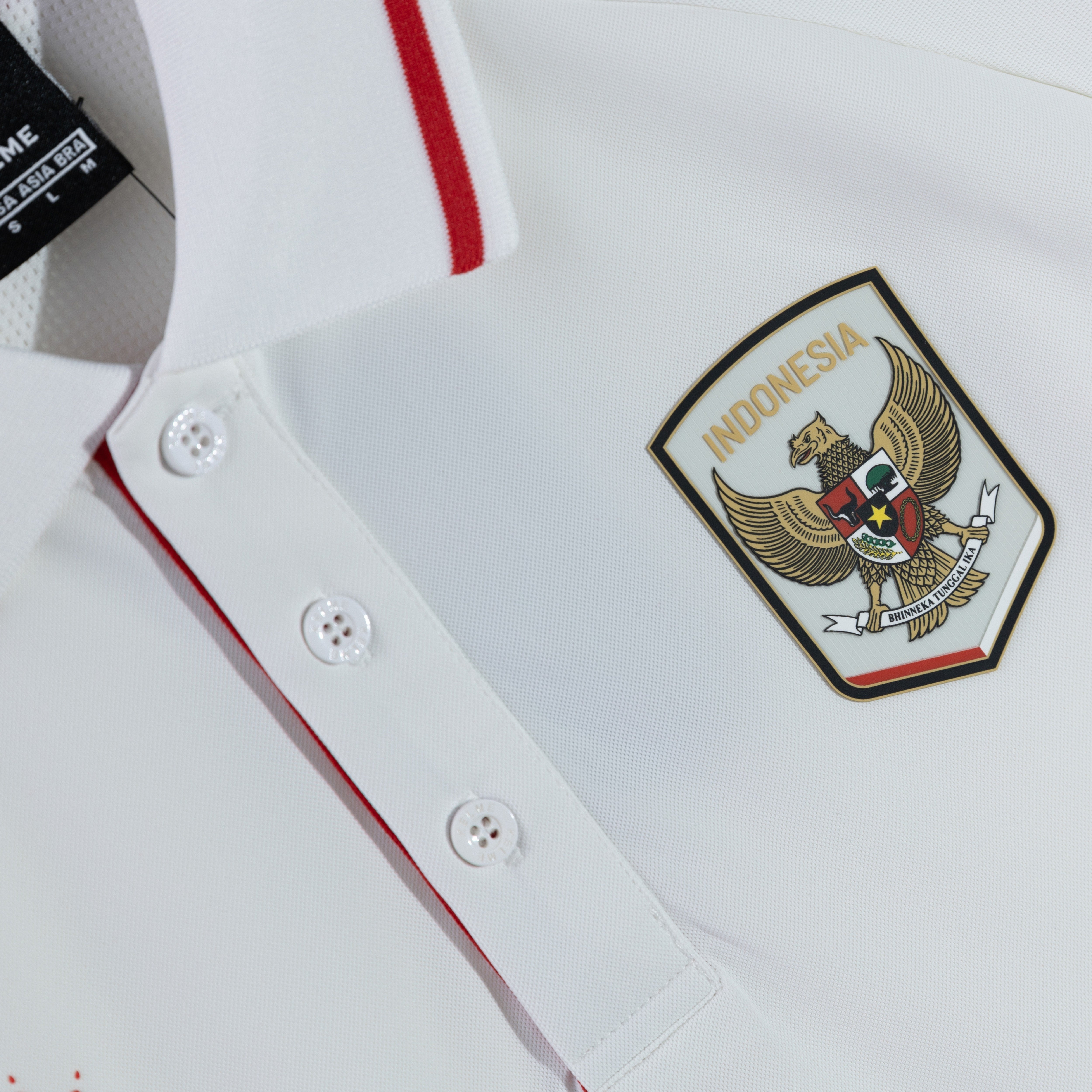 Polo Shirt Timnas Indonesia (Adults) - White/Red