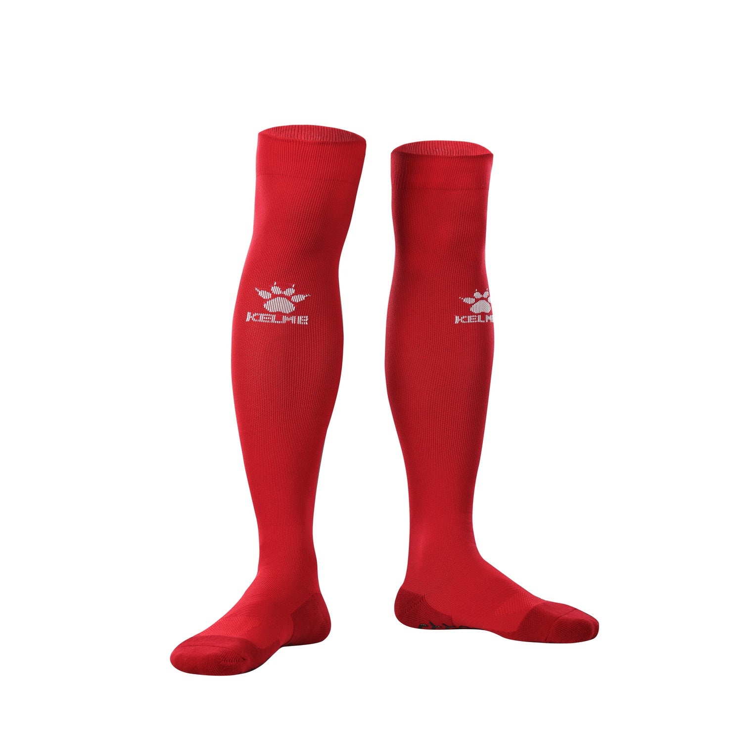 Full-Length Football Socks With Silicone (Adults) - Red