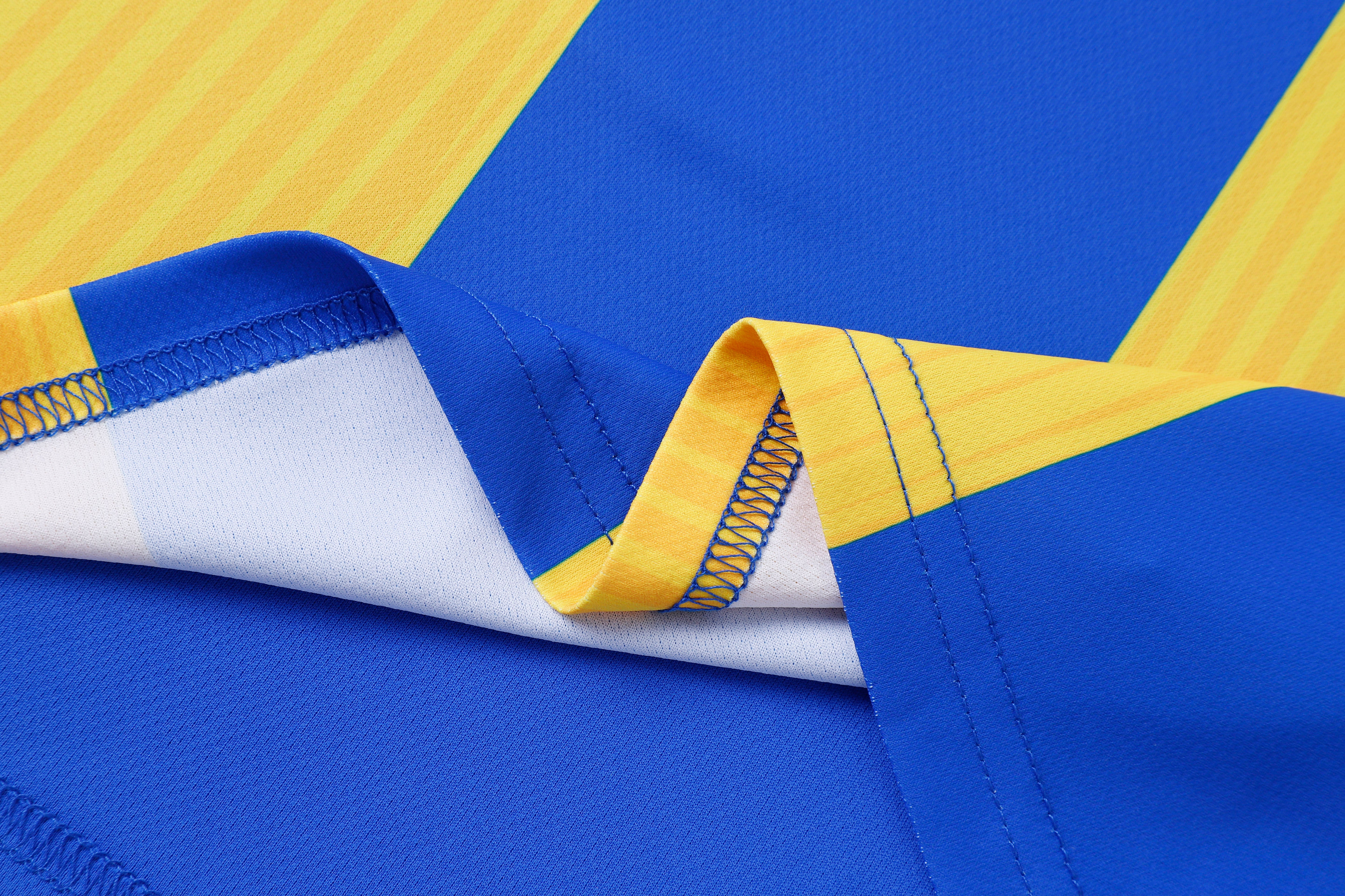 Short Sleeve Football Shirt (Adults) - Royal Blue/Yellow