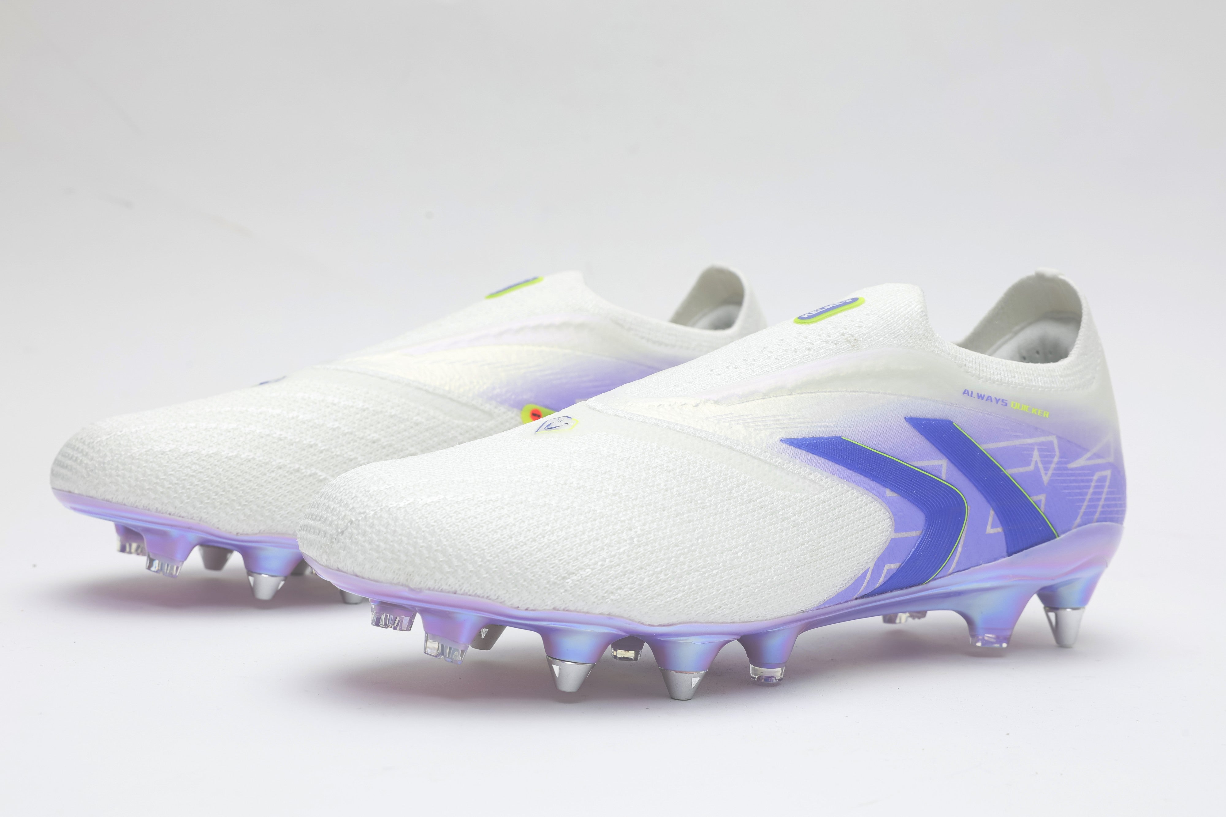 Men Football Shoes - Soft Ground (SG) 2 - White/Purple
