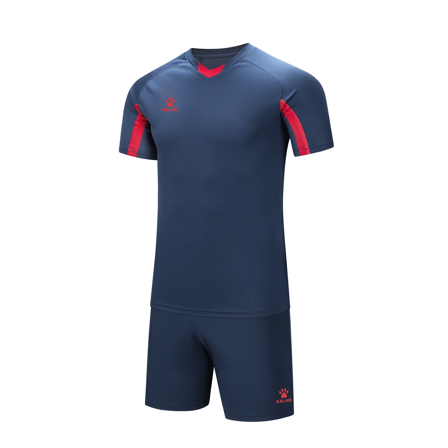 Short Sleeve Football Set (Adults) - Dark Blue/Red