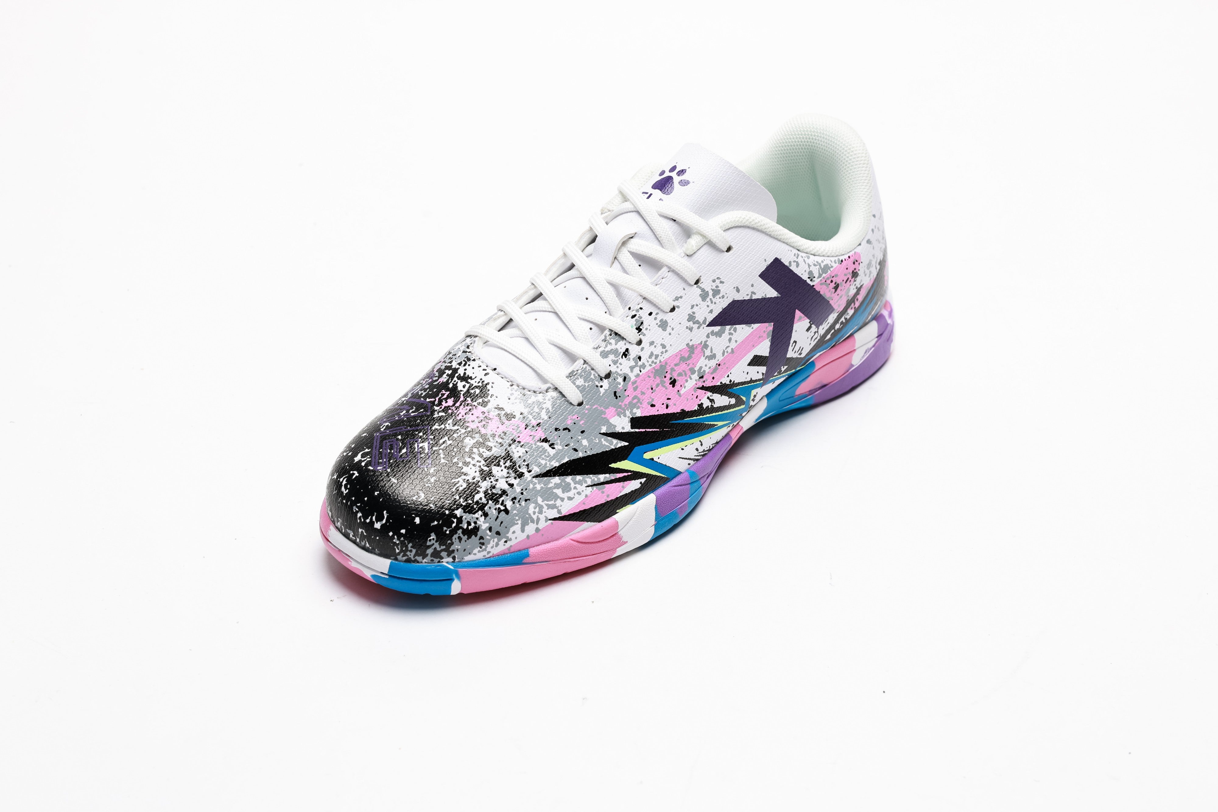 Men Futsal Shoes - Indoor (IN) - White/Purple