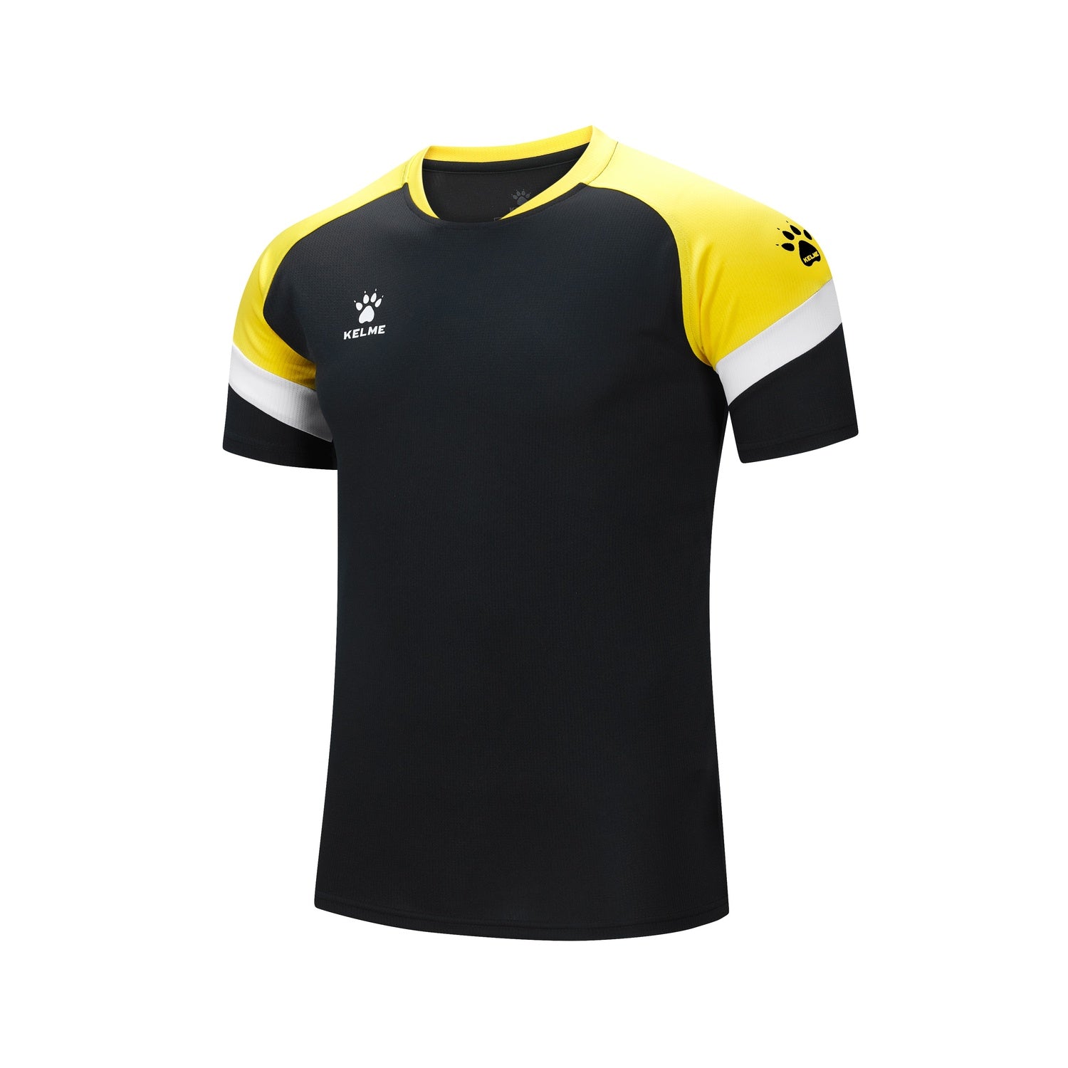 Short Sleeve Football Shirt (Adults) - Black/Yellow