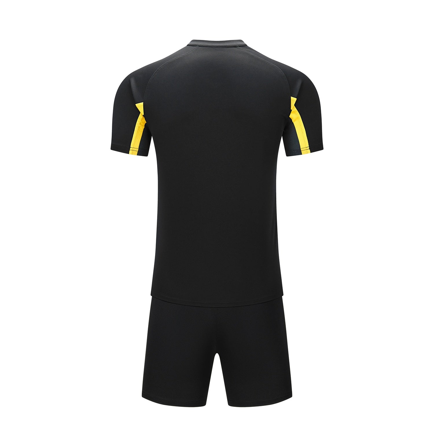 Short Sleeve Football Set (Adults) - Black/Yellow