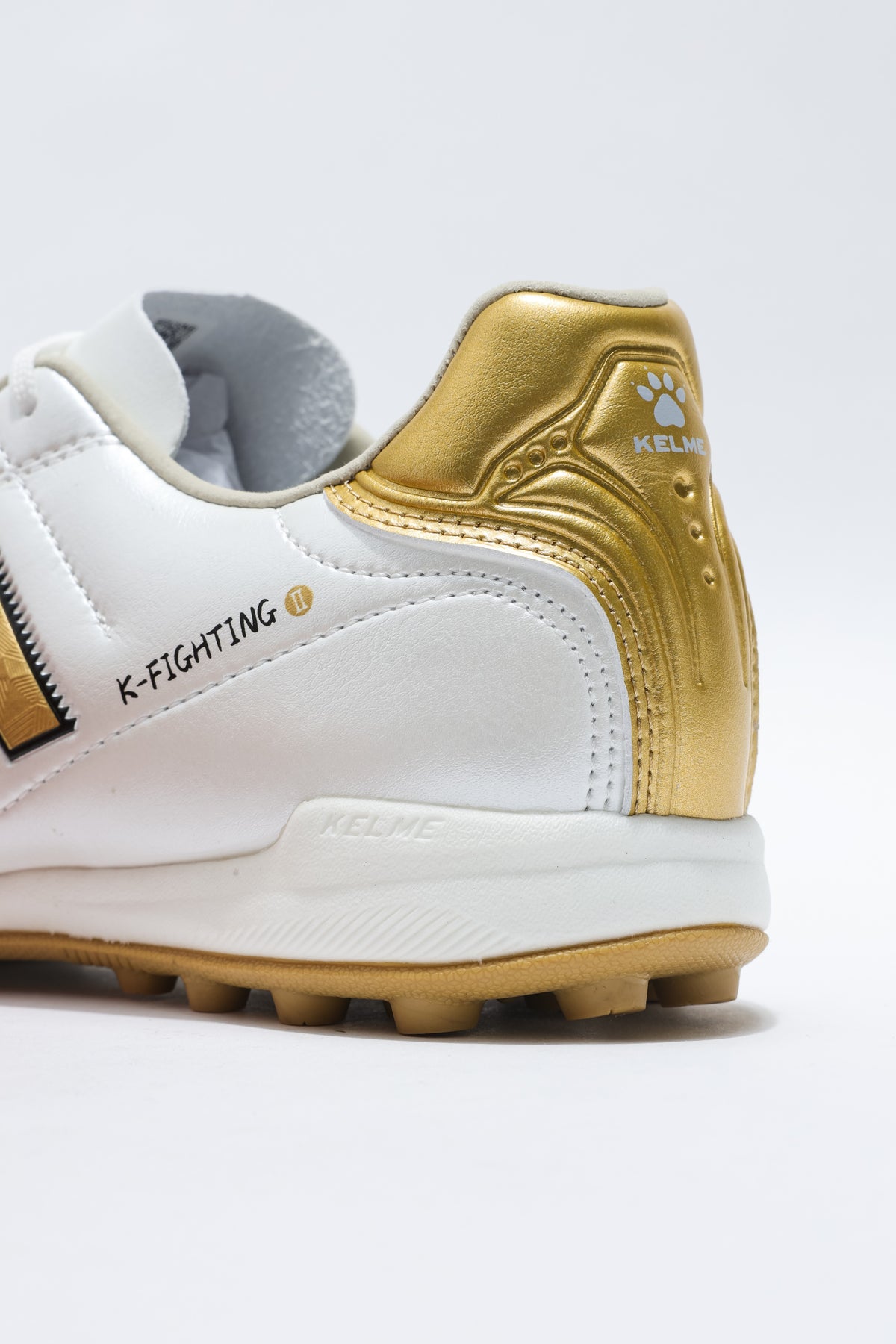 Men Football & Mini Soccer Shoes - Turf (TF) - White/Golden