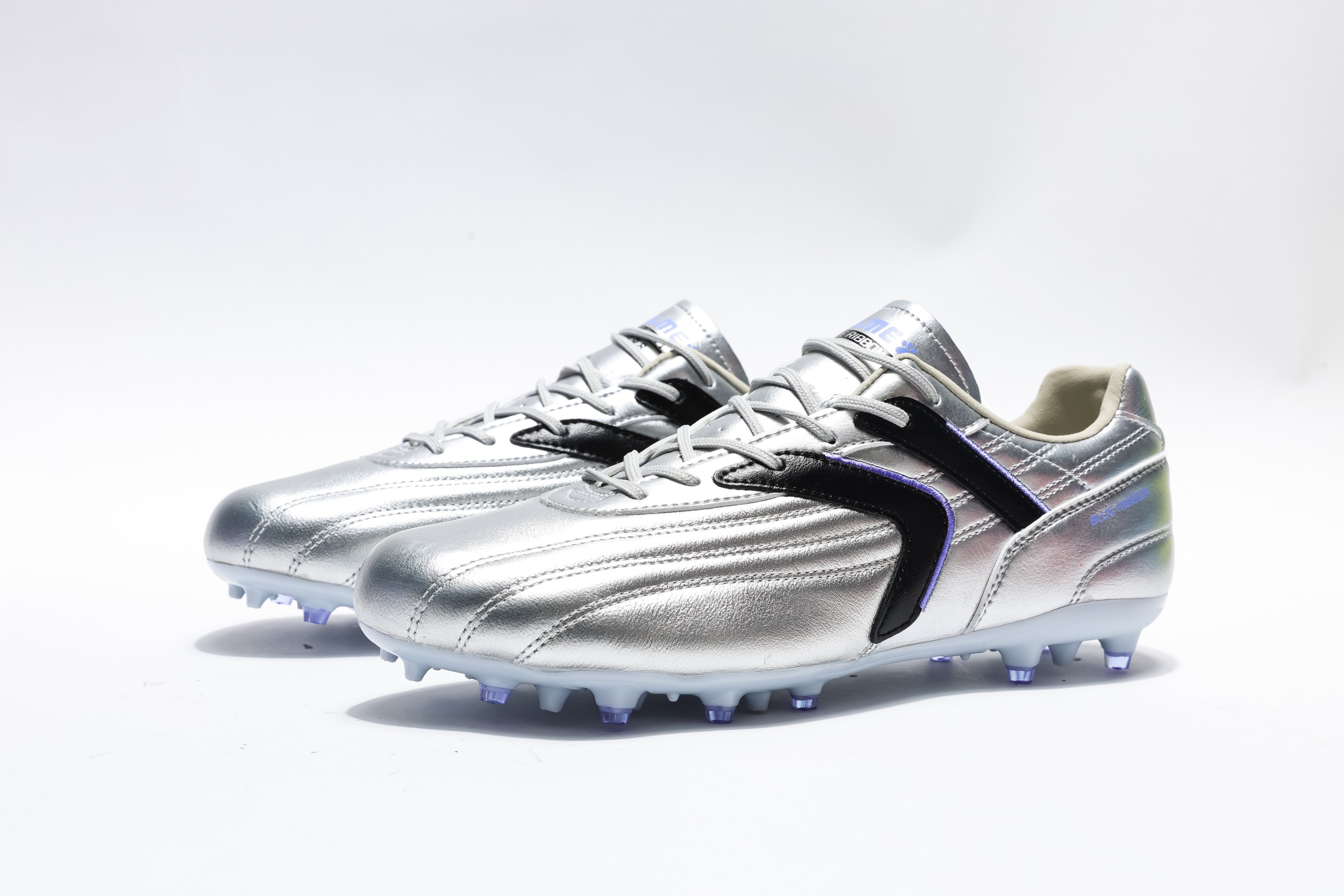 Men Football Shoes - Multi Ground (MG) - Metal Silver