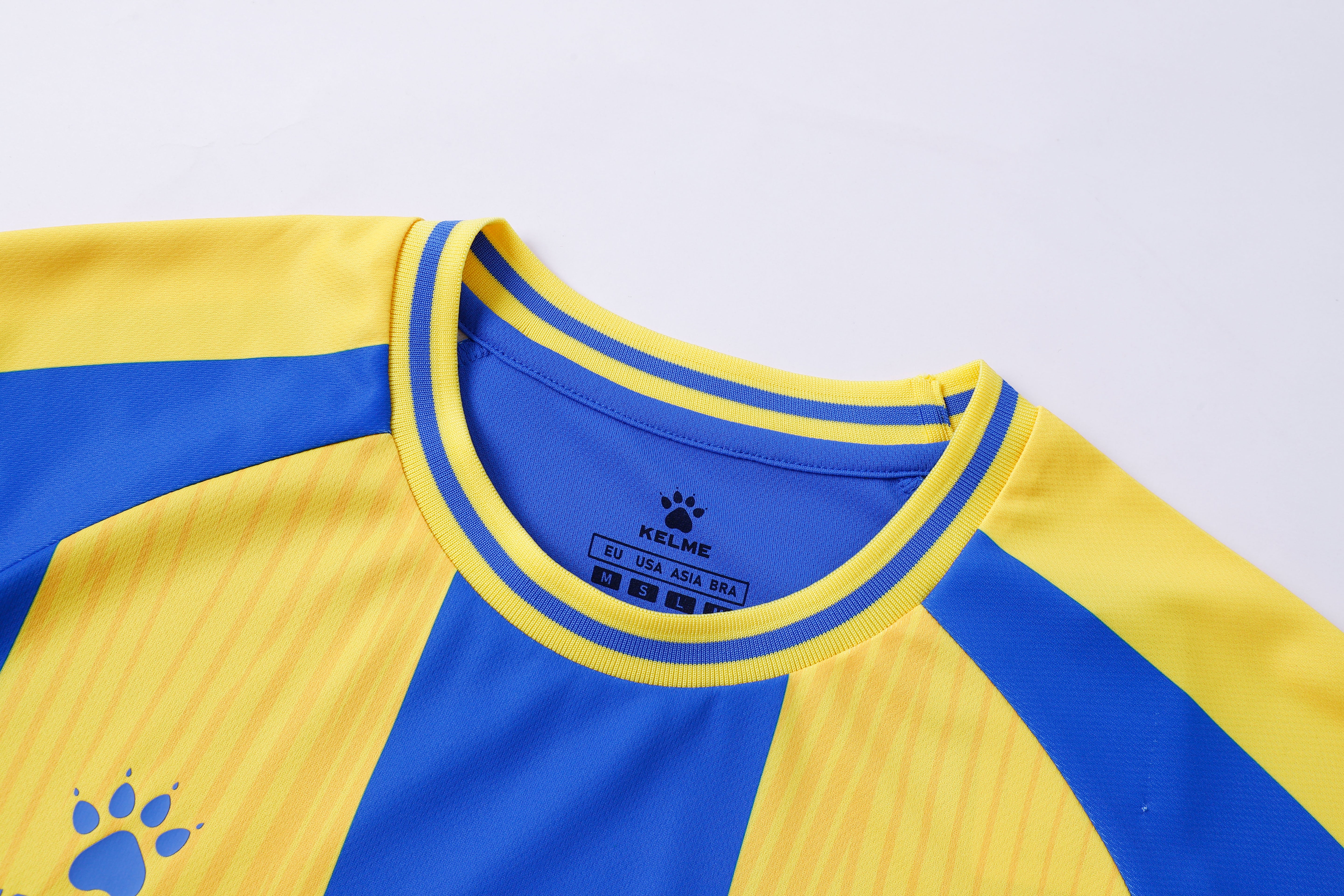 Short Sleeve Football Shirt (Adults) - Royal Blue/Yellow