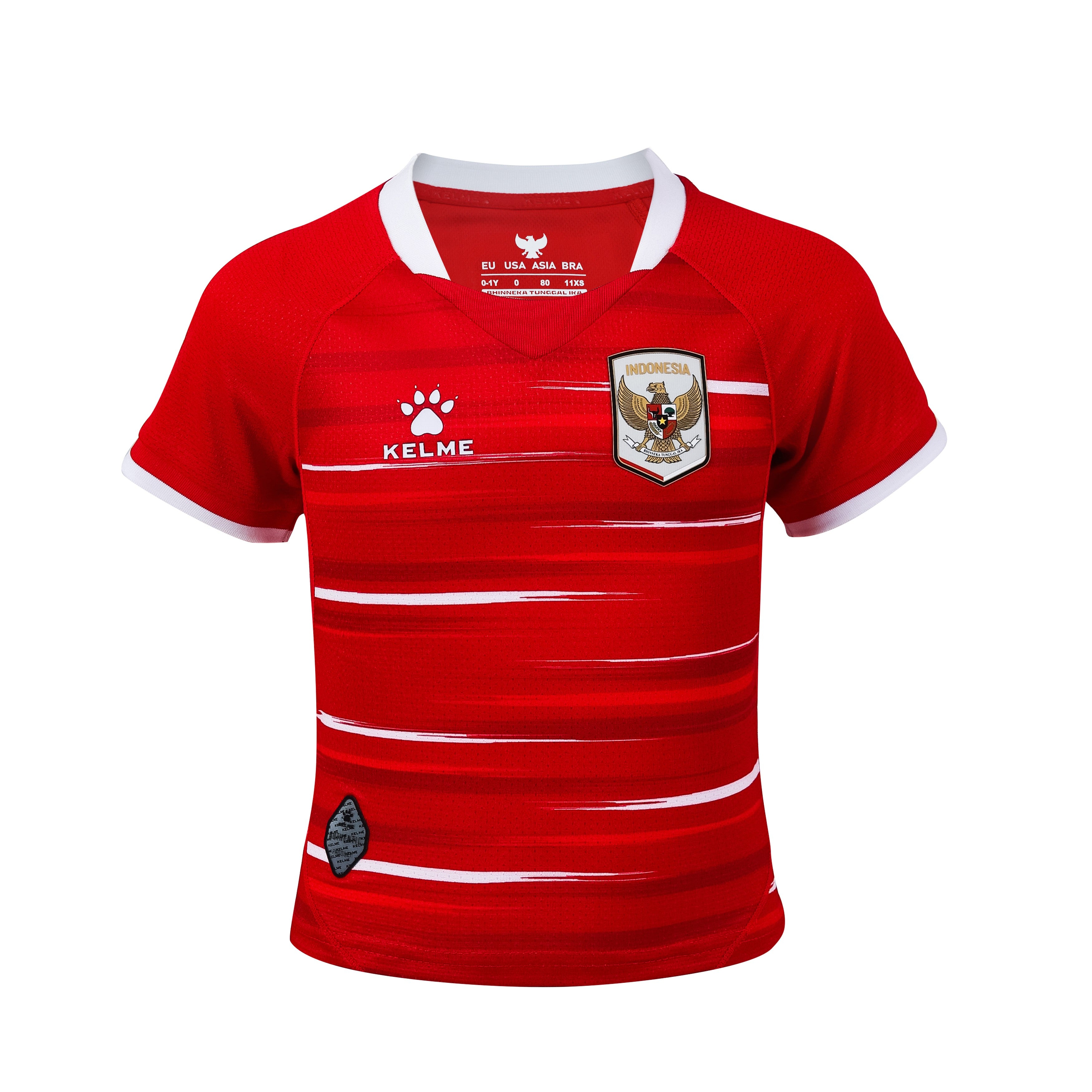 Jersey Timnas Indonesia Kids - Home - Short Sleeve - Replica 2026 - Red