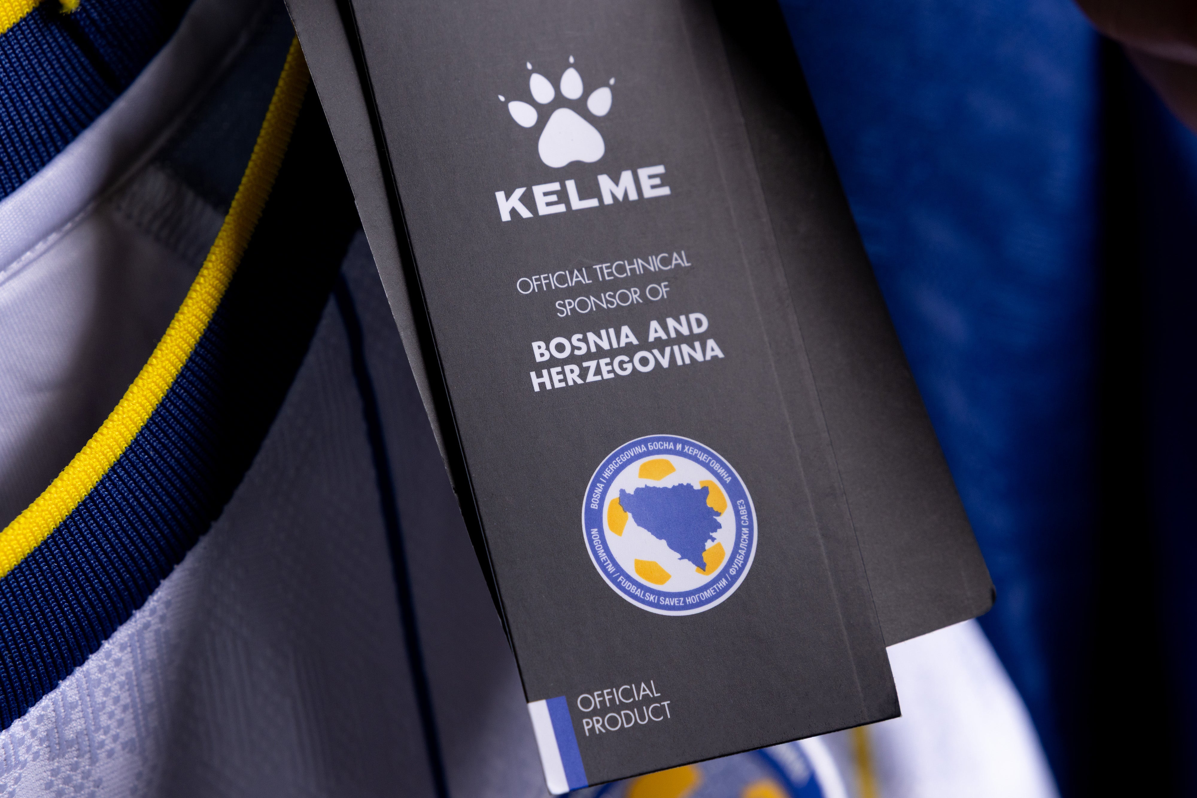 Jersey Timnas Bosnia and Herzegovina (NSFBiH) - Away - Short Sleeve - Player Issue - White/Dark Blue