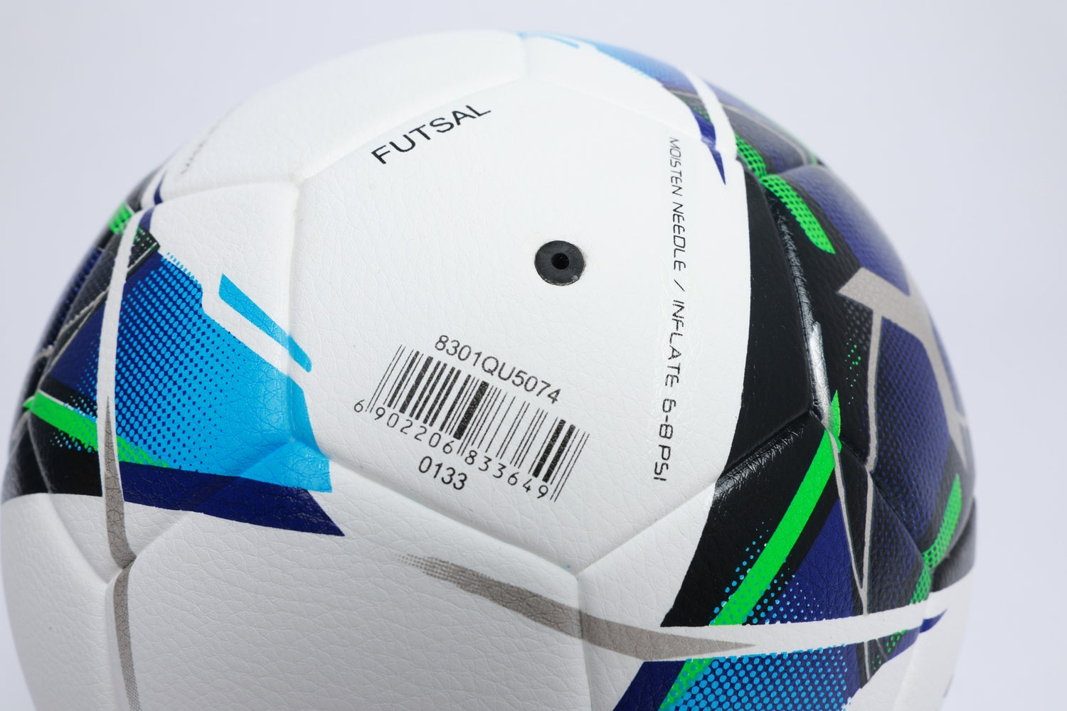 Futsal Ball (Laminated) - White/Neon Blue