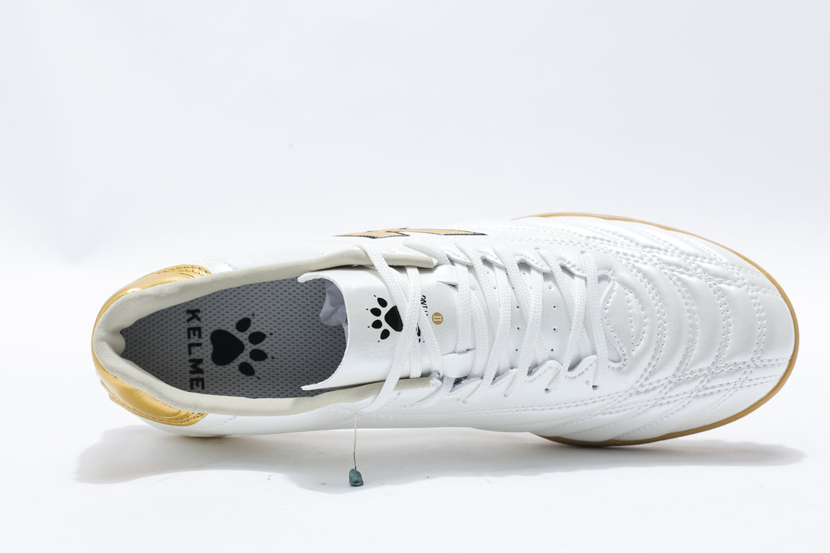 Men Football & Mini Soccer Shoes - Turf (TF) - White/Golden