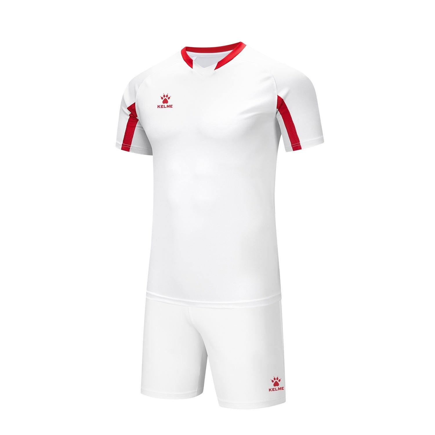 Short Sleeve Football Set (Adults) - White/Red