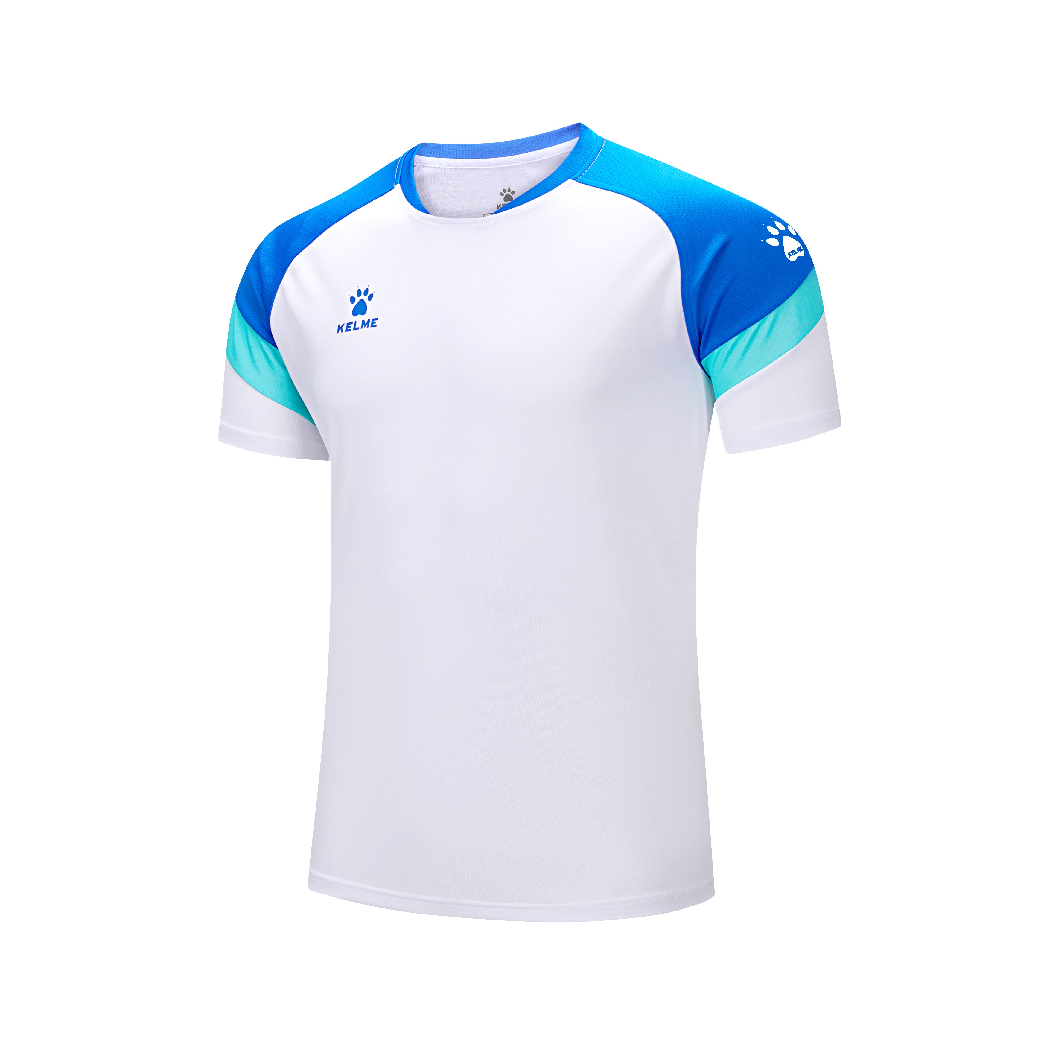 Short Sleeve Football Shirt (Adults) 2 - Sky Blue/White