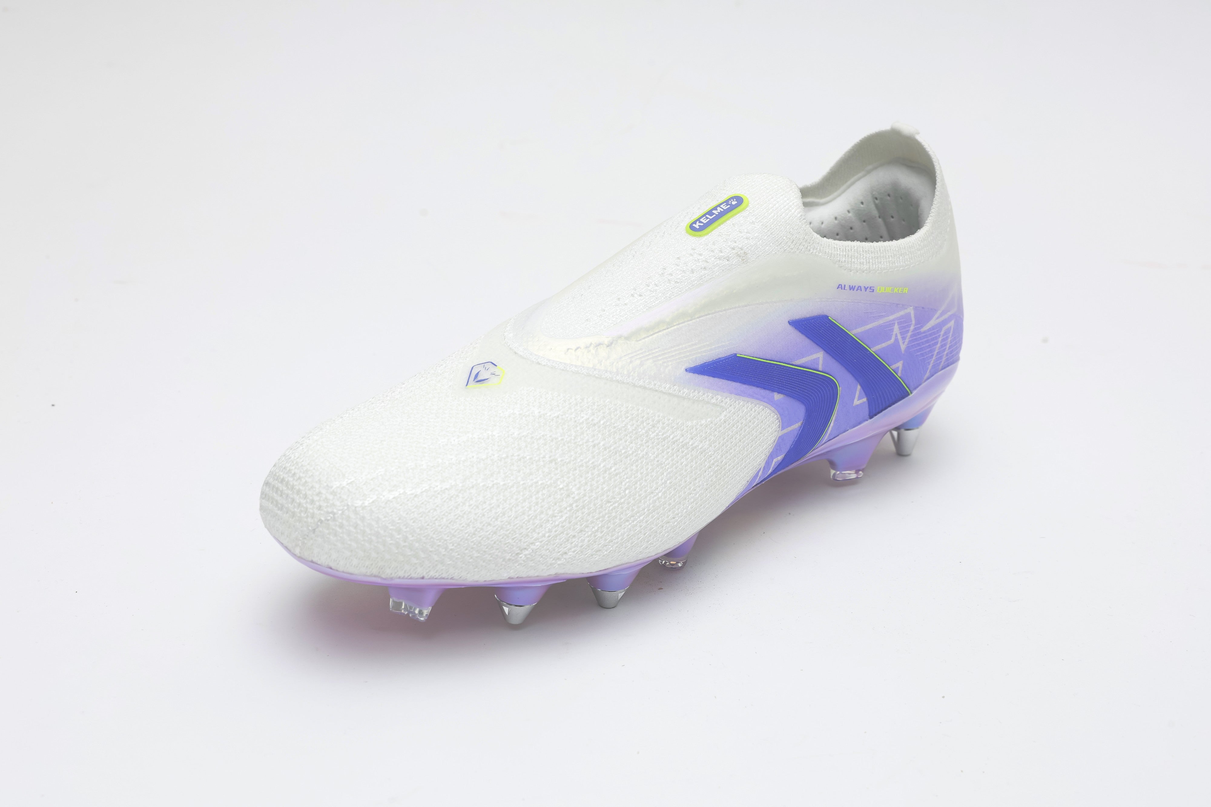 Men Football Shoes - Soft Ground (SG) 2 - White/Purple
