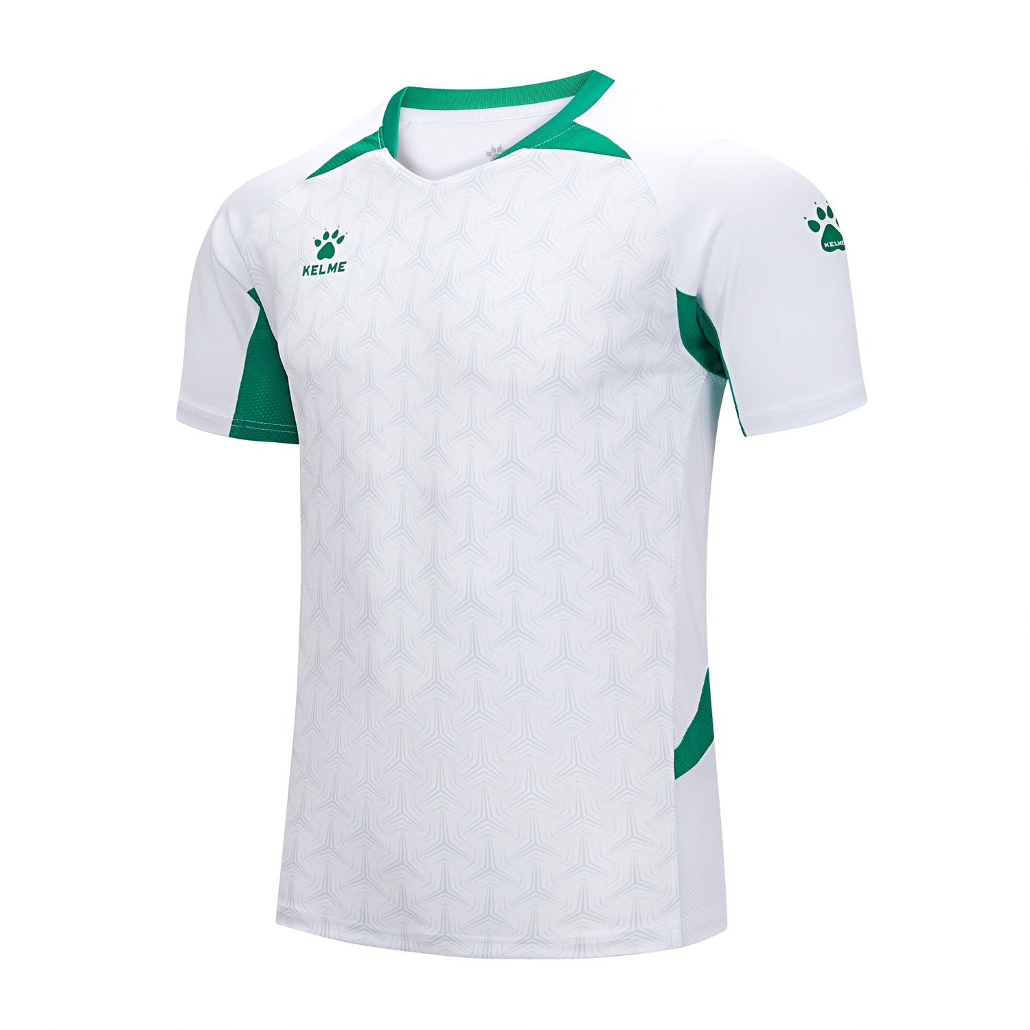 Short Sleeve Football Shirt (Adults) - White/Green
