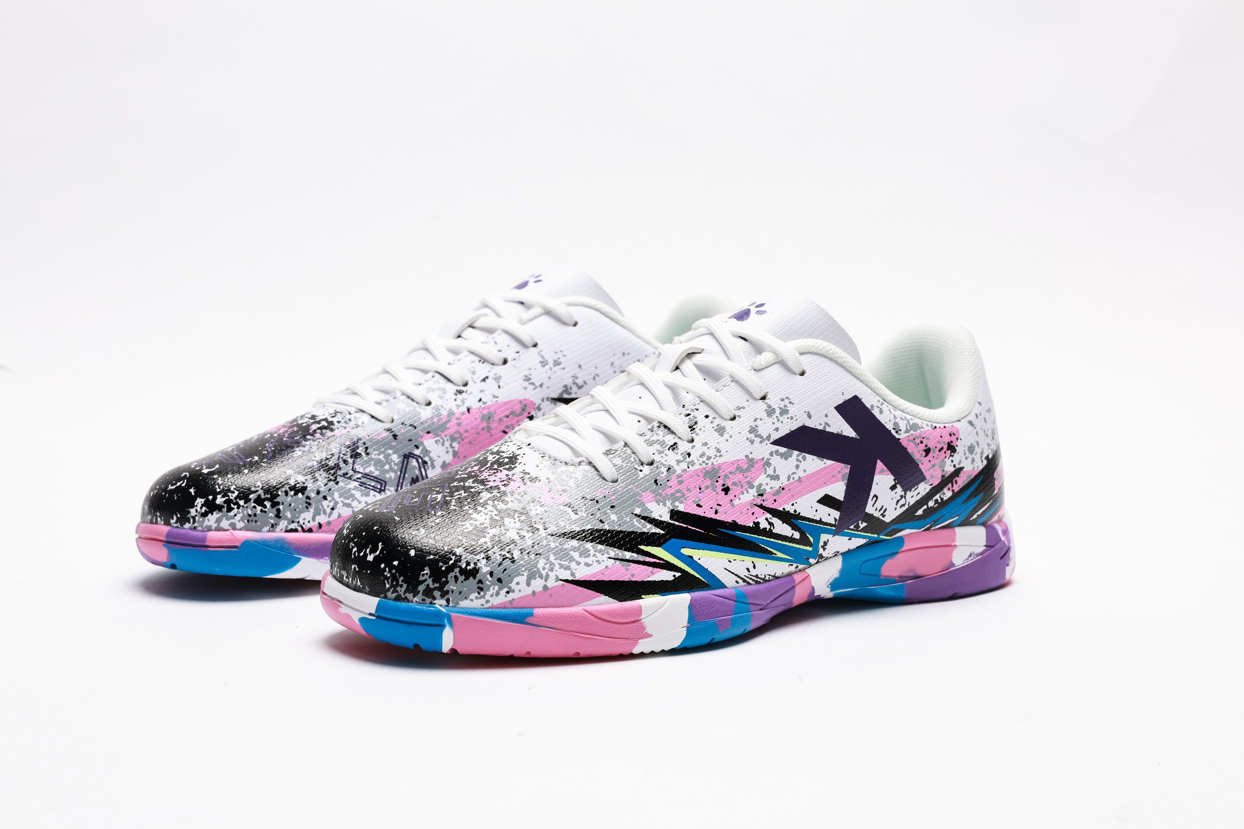 Men Futsal Shoes - Indoor (IN) - White/Purple