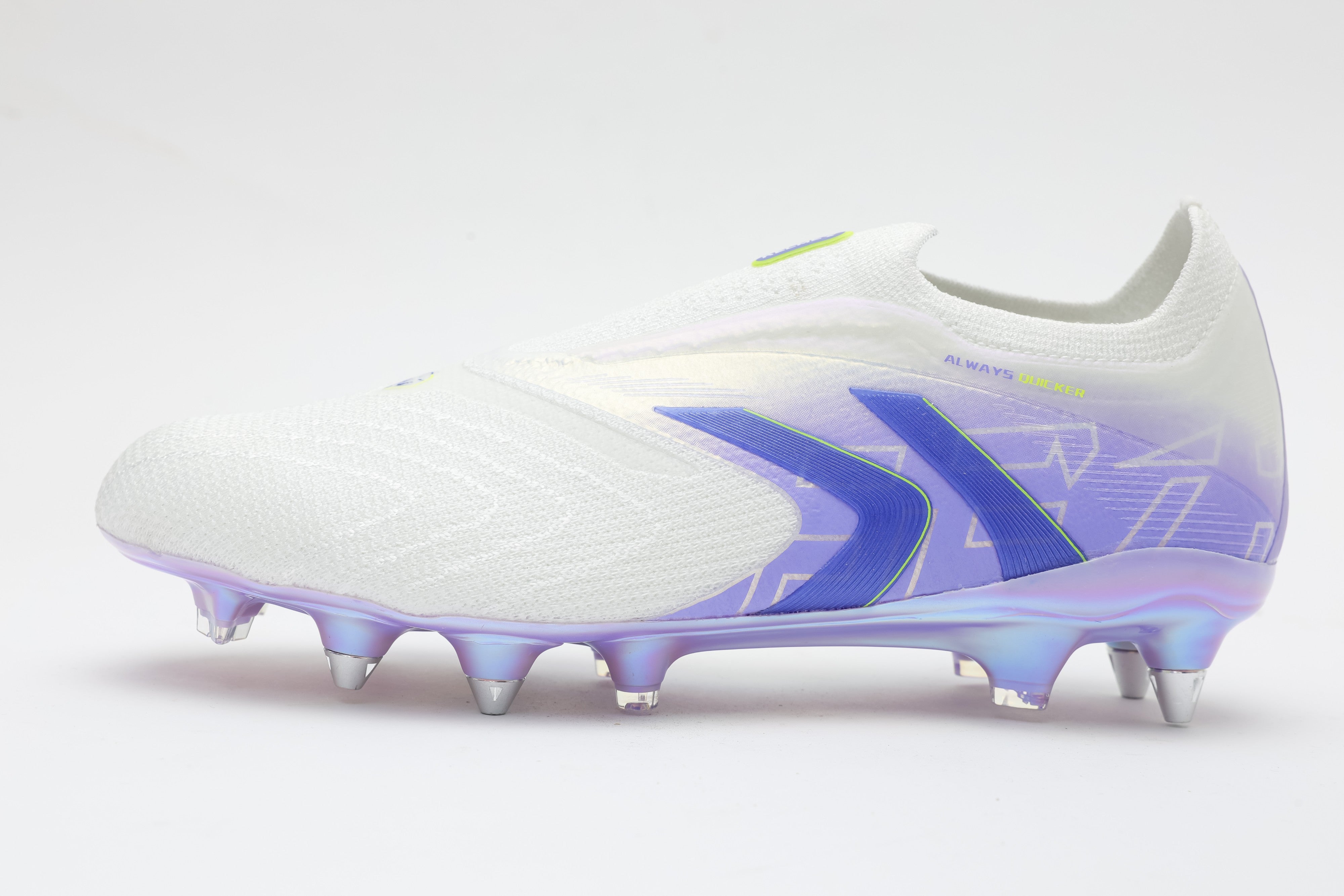 Men Football Shoes - Soft Ground (SG) 2 - White/Purple