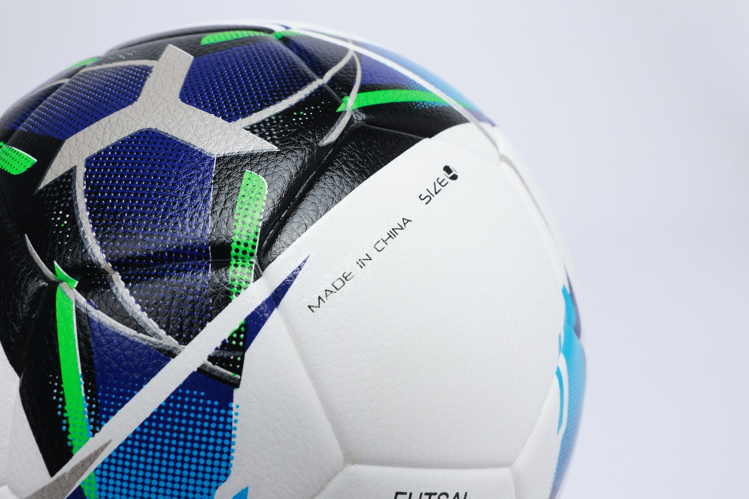 Futsal Ball (Laminated) - White/Neon Blue