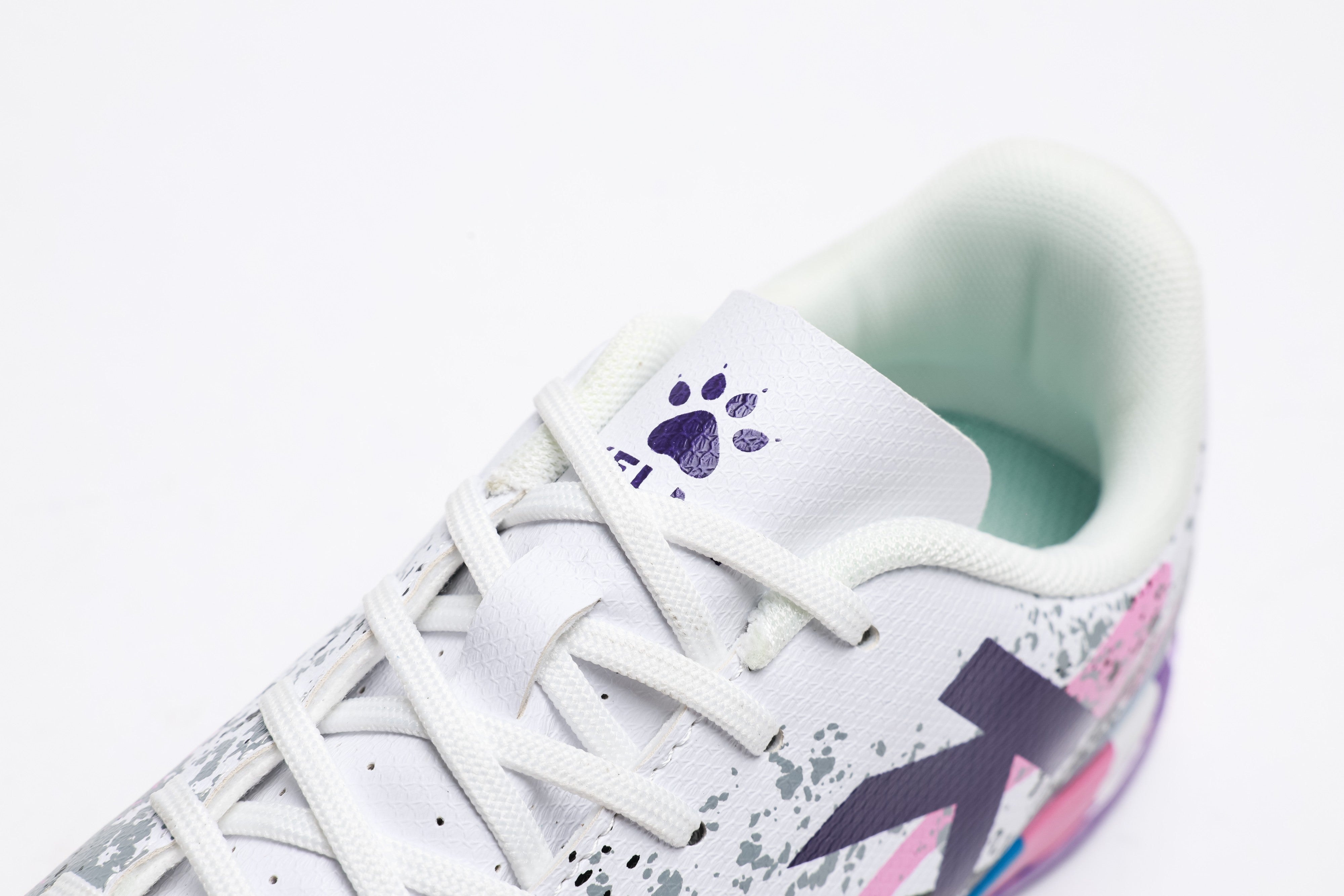 Men Futsal Shoes - Indoor (IN) - White/Purple