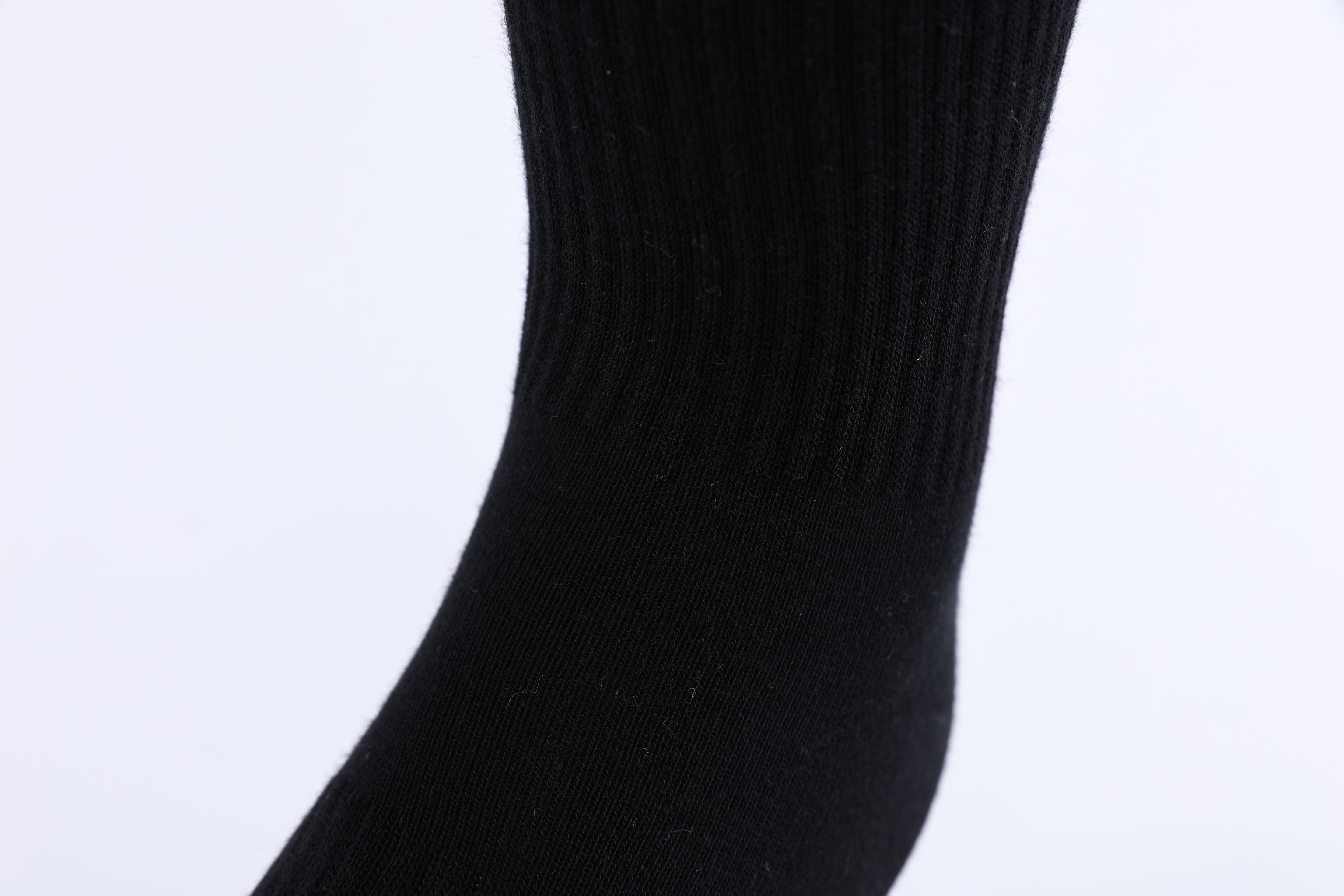 Mid-Calf Sports Socks (Adults) - Black