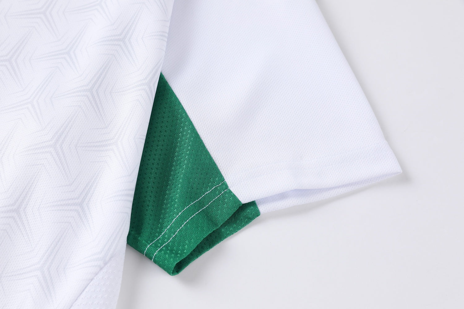 Short Sleeve Football Shirt (Adults) - White/Green