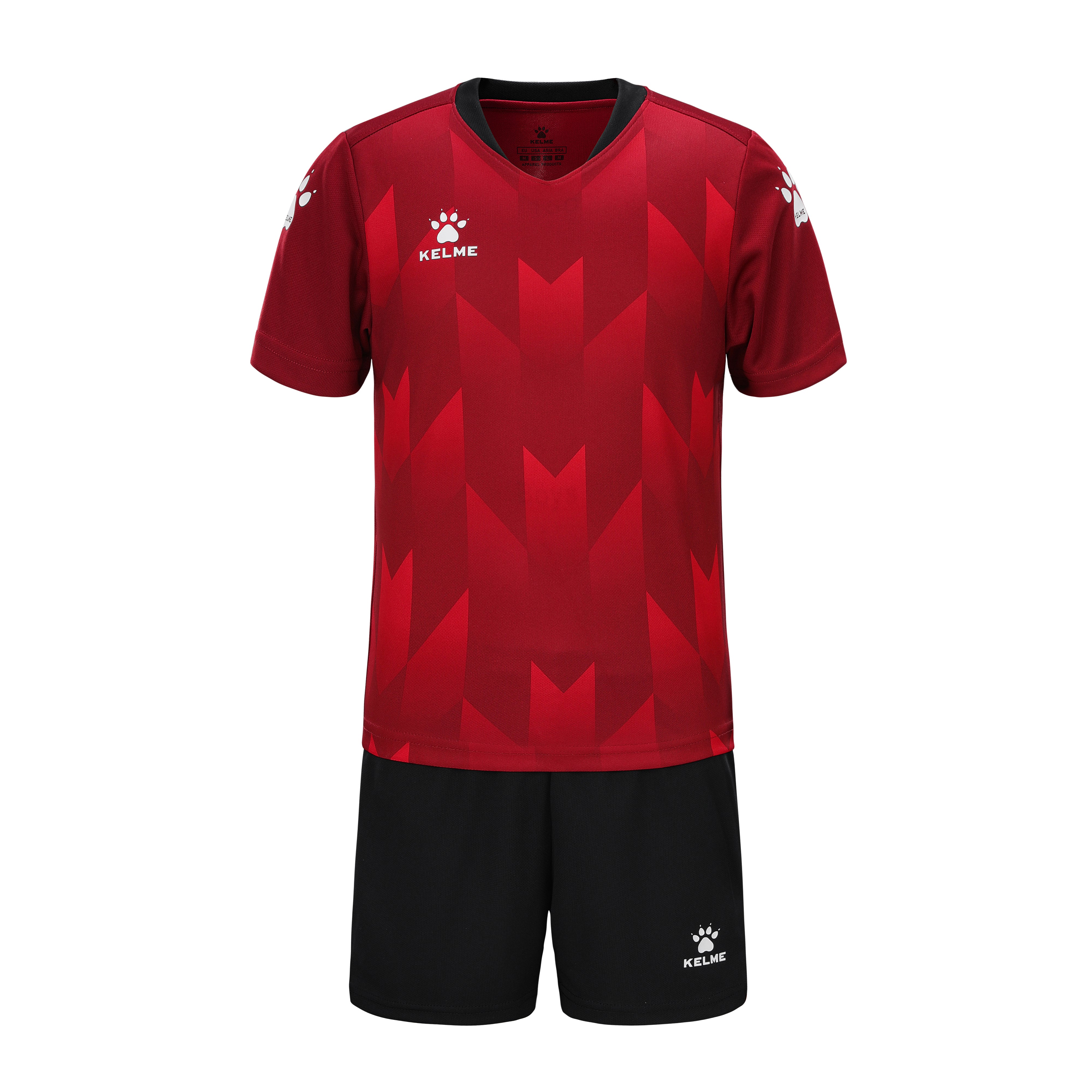 Short Sleeve Football Set (Kids) - Maroon