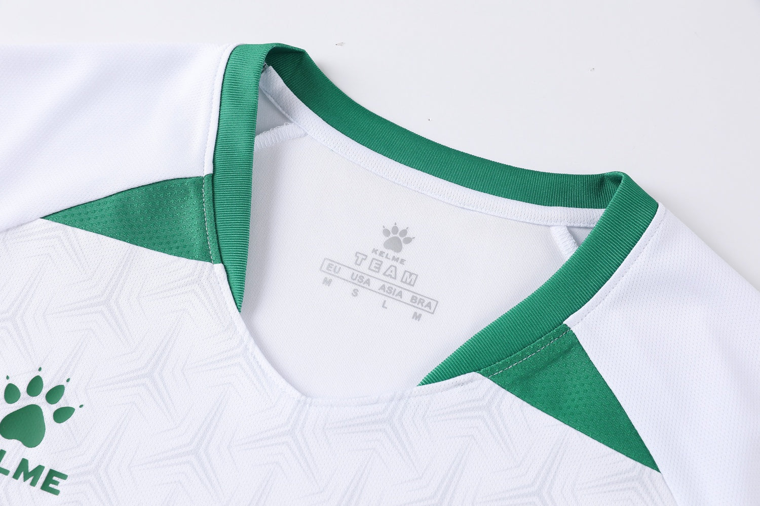Short Sleeve Football Shirt (Adults) - White/Green
