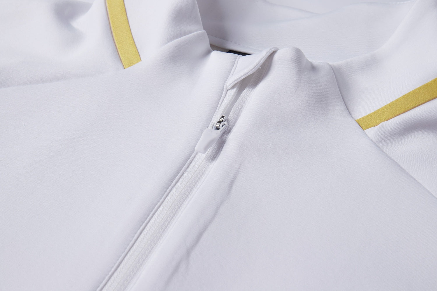 Half Zippered Training Pullover (Adults) - White