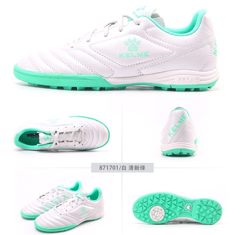Men Football Shoes - Turf (TF) - White/Fresh Green